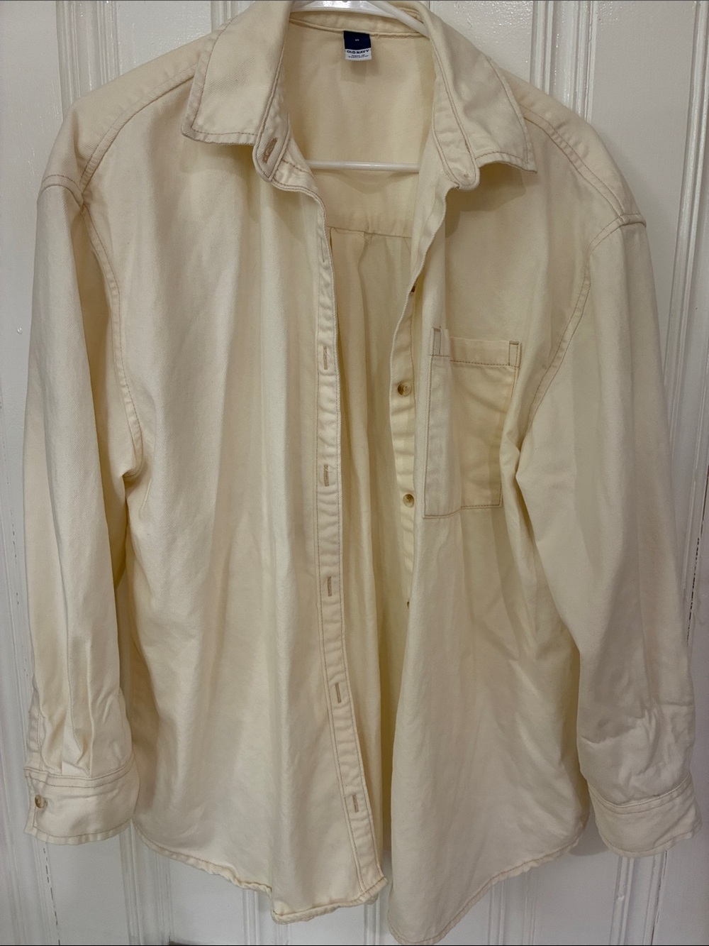 Old Navy Boyfriend Button-Down Jean Tunic